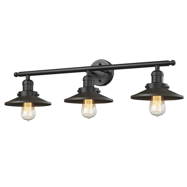 Railroad Bathroom 3 Light Vanity Light by Innovations Lighting