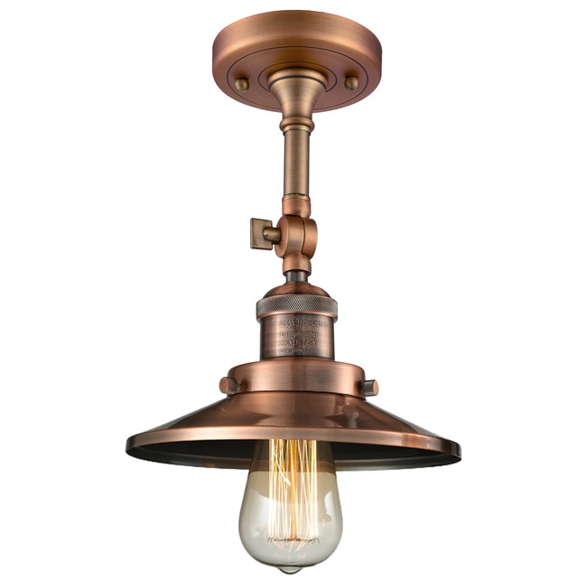 Railroad Adjustable Semi Flush Ceiling Light by Innovations Lighting