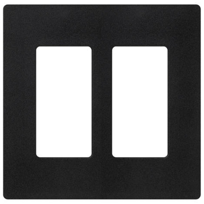 Claro Designer Style 2 Gang Wall Plate by Lutron