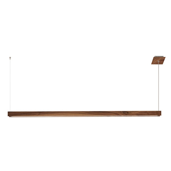 Glide Wood Up/Down Warm Dim End Feed Suspension by PureEdge Lighting