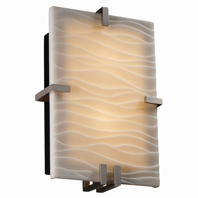 Clips Rectangle Wall Sconce by Justice Design