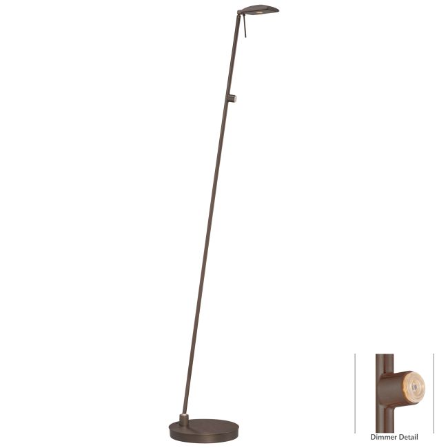 Georges LED Square Head Reading Room Pharmacy Floor Lamp by George Kovacs  P4324-647 GKV64334