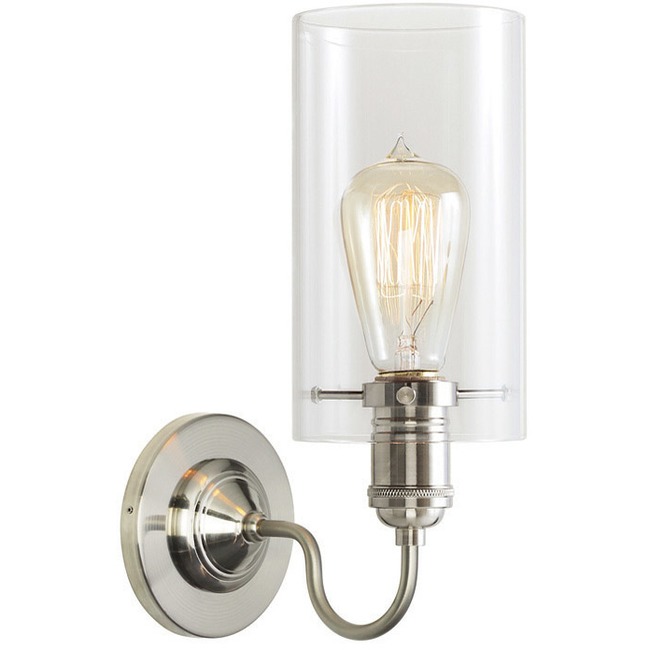 Retro Wall Sconce with Cylinder Shade by Stone Lighting