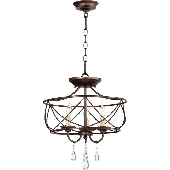 Cilia Pendant / Semi Flush Ceiling Light by Quorum