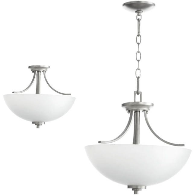 Reyes Semi-Flush Ceiling / Pendant Light by Quorum