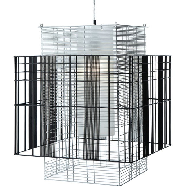 Mesh Cubic Large Pendant by Forestier