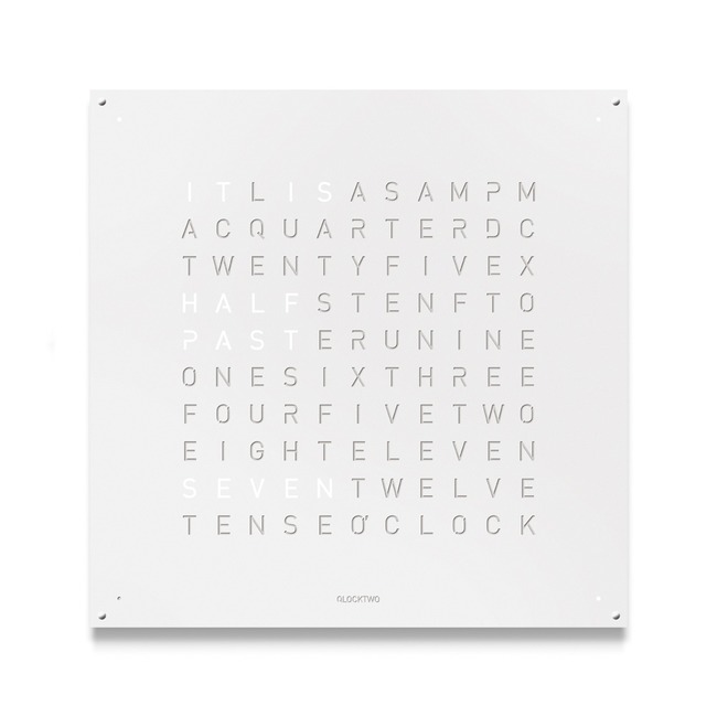 Qlocktwo 180 Wall Clock Special Edition by Qlocktwo by Biegert & Funk