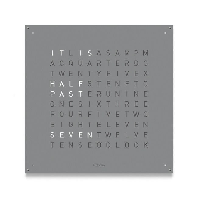 Qlocktwo 180 Wall Clock Special Edition by Qlocktwo by Biegert & Funk