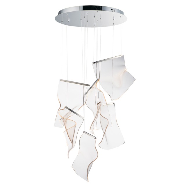 Rinkle Round Multi Light Pendant by Et2