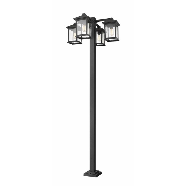 Portland Multi-Light Outdoor Post Light with Square Post by Z-Lite