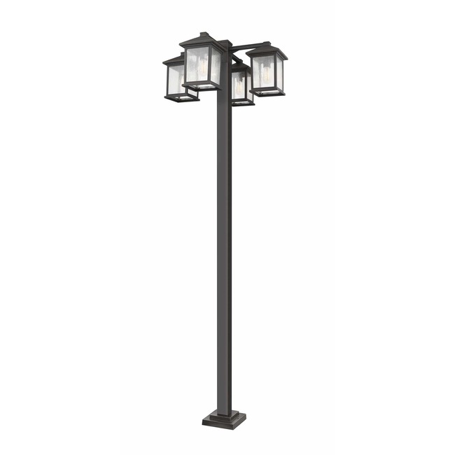 Portland Multi-Light Outdoor Post Light with Square Post by Z-Lite