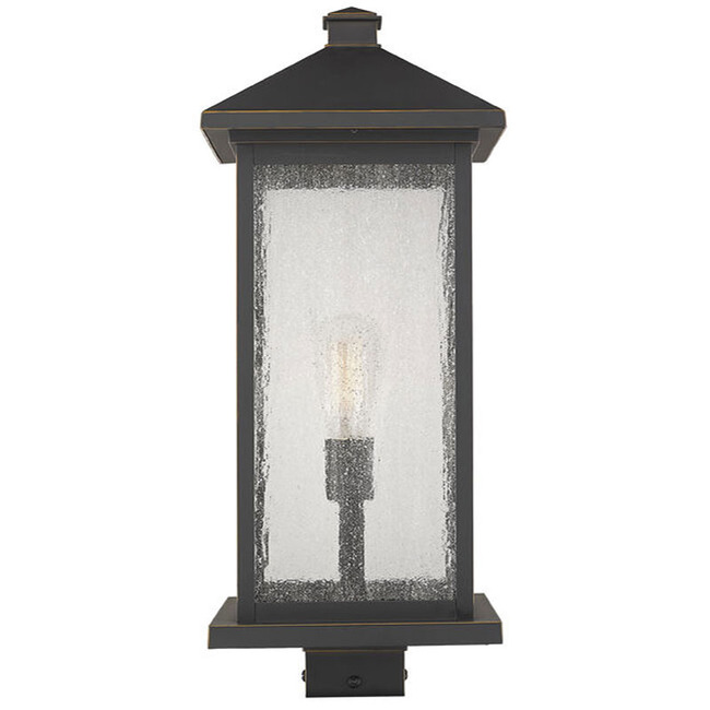 Portland Outdoor Post Light with Square Fitter by Z-Lite