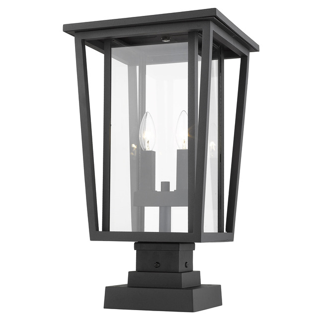 Seoul Outdoor Pier Light with Square Stepped Base by Z-Lite