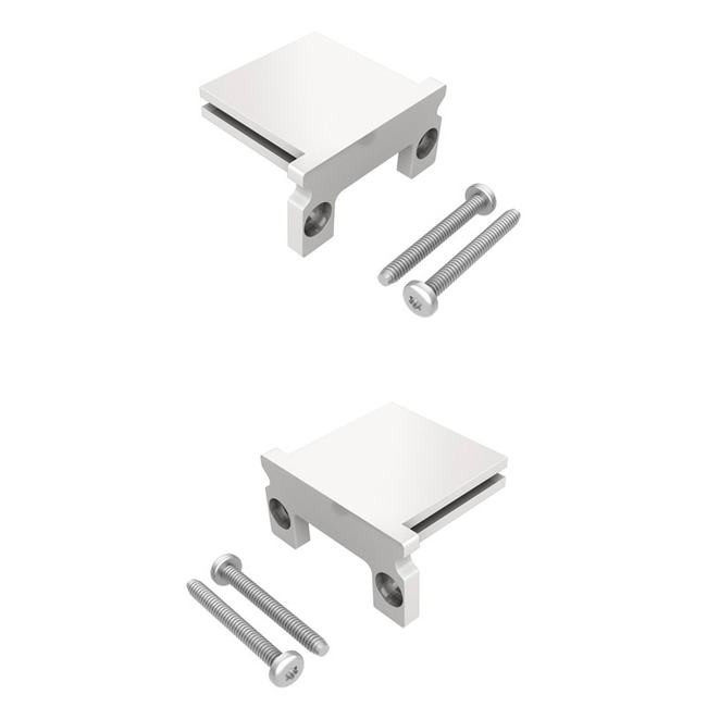 LCS.3 Surface Mount Light Channel End Caps (Pair) by PureEdge Lighting