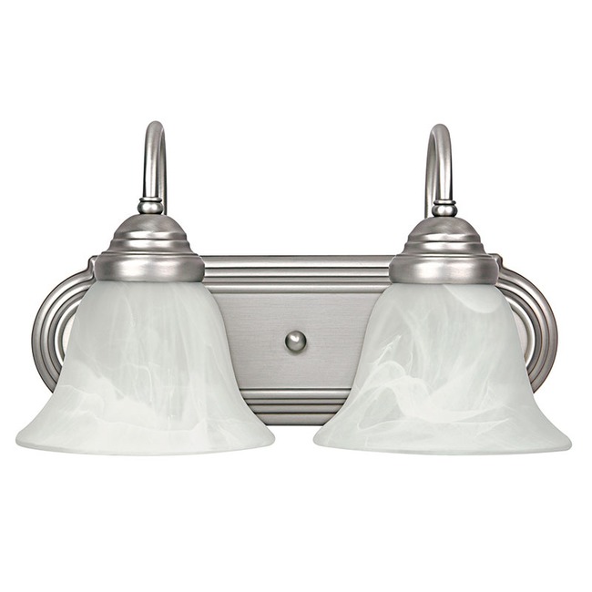 Vintage Matte Nickel Bathroom Vanity Light by Capital Lighting