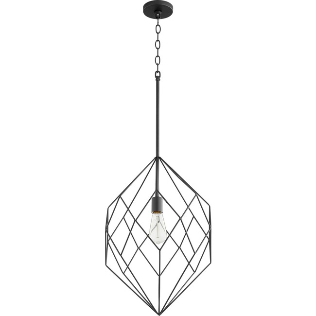 Hexagonal Cage Pendant by Quorum