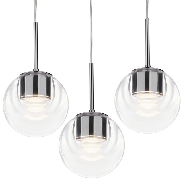 Dew Round Multi Light Pendant by kdln