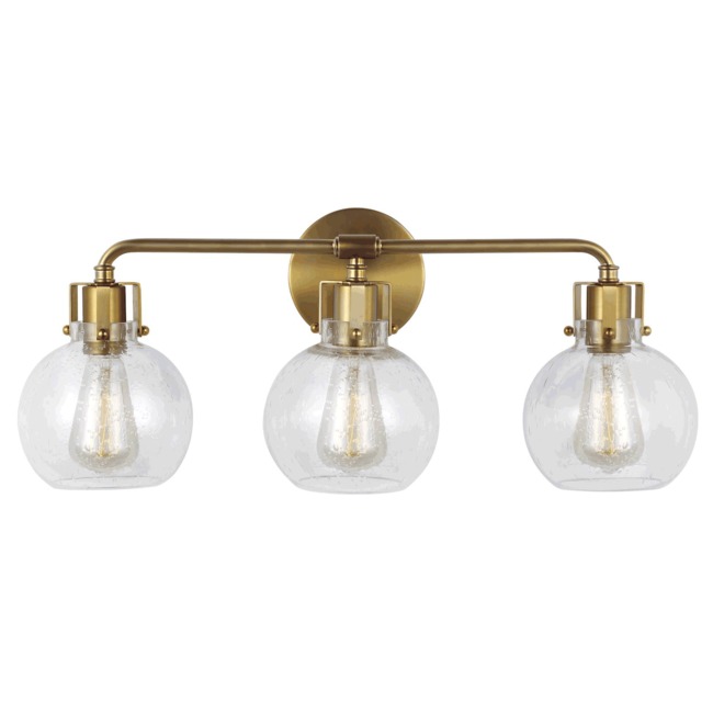 Clara Brass Bathroom Vanity Light by Feiss | VS24403BBS