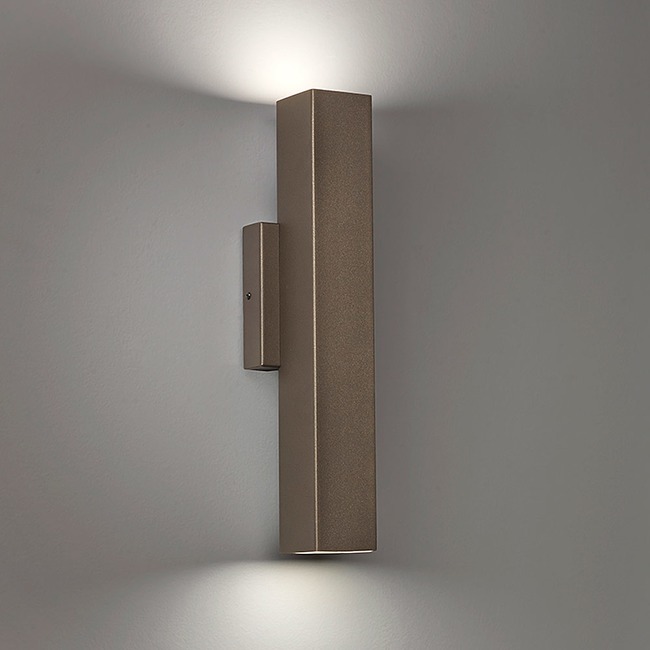 Cylo Solid Square Outdoor Wall Sconce by UltraLights