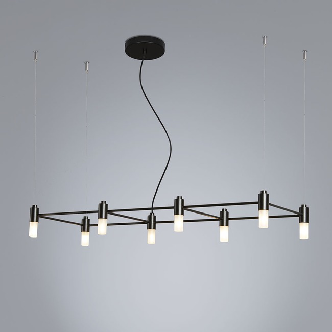 Quadrante Linear Chandelier by Tooy