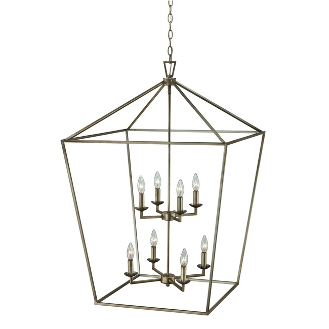 Tapered Lantern Foyer Pendant by Trans Globe