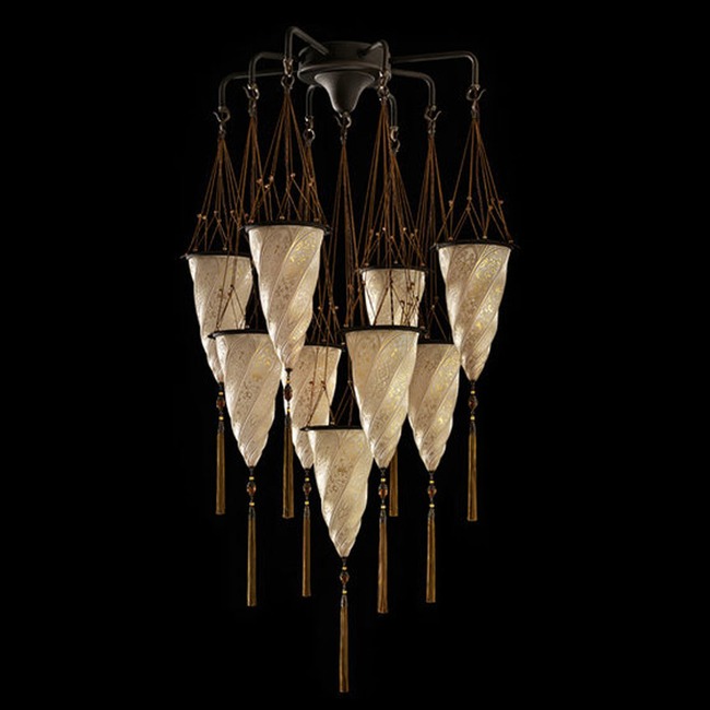 Cesendello Glass Multi Light Pendant by Venetian Designs