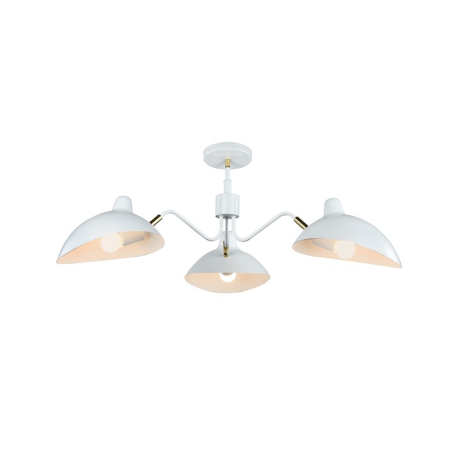 Droid Semi Flush Ceiling Light by Matteo Lighting