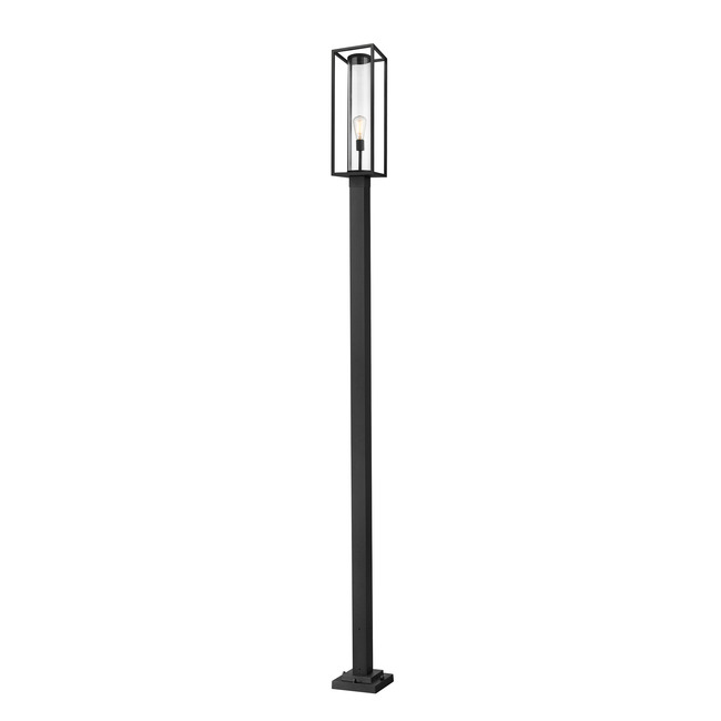 Dunbroch Outdoor Post Light with Square Post/Stepped Base by Z-Lite