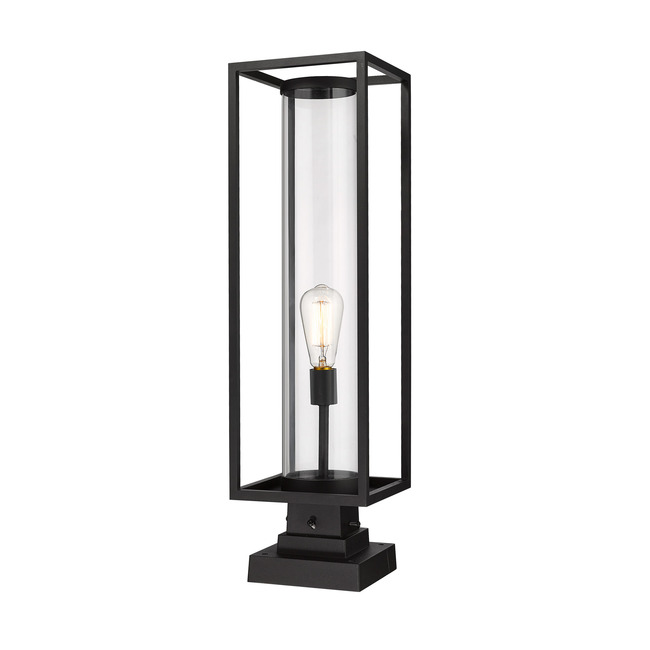 Dunbroch Outdoor Pier Light with Square Stepped Base by Z-Lite