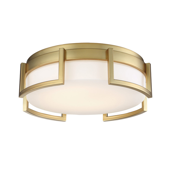 Bezel Set Flush Mount Ceiling Light by George Kovacs