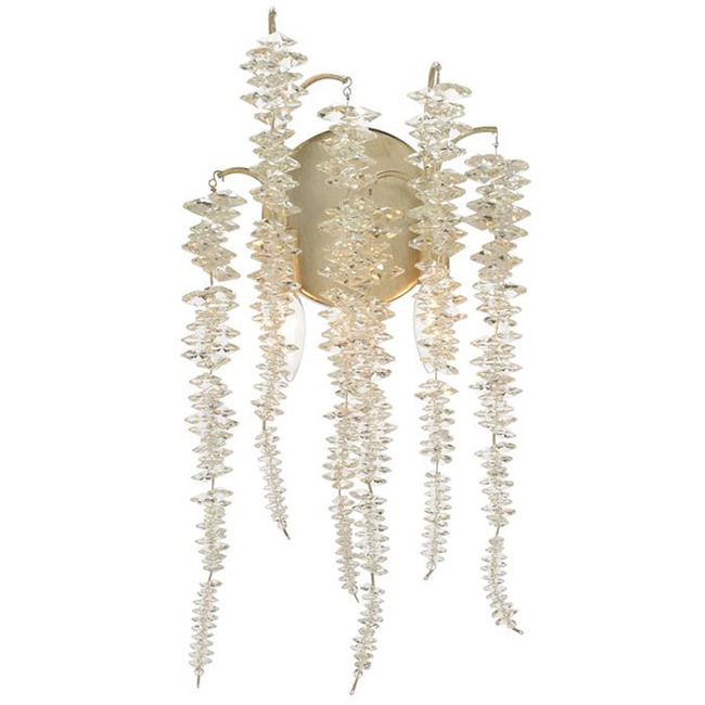 Cascading Crystal Wall Sconce by John-Richard