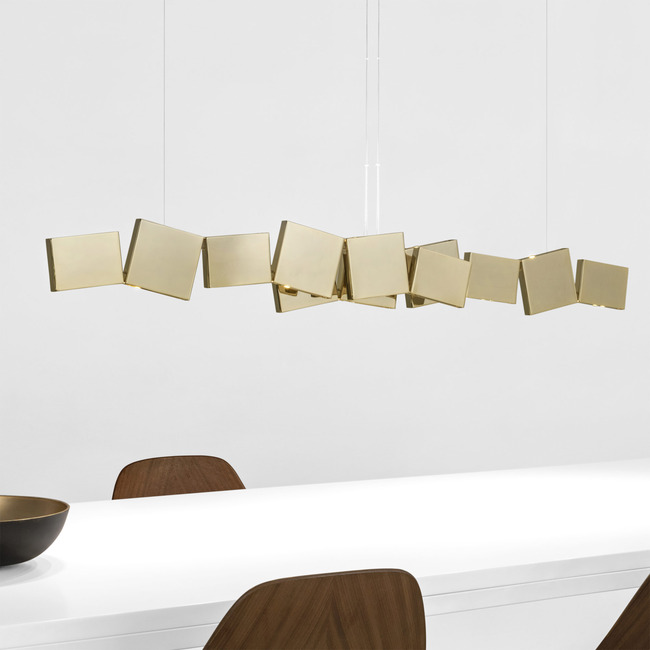 Gaia Long Linear Pendant by Terzani USA