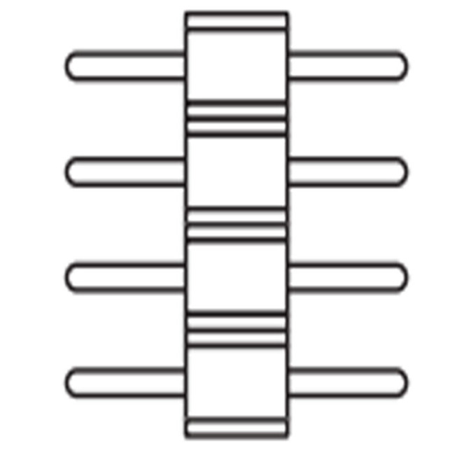 Strip PIN Male Connector by PureEdge Lighting