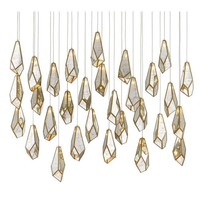 Glace Linear Multi Light Pendant by Currey and Company