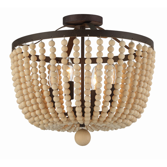 Rylee Semi Flush Ceiling Light by Crystorama