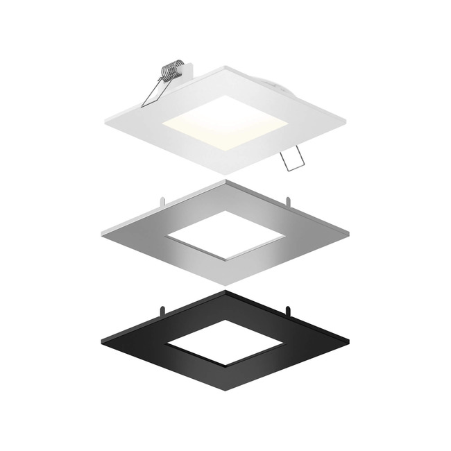 SPN 4IN SQ Color Select Recessed Panel Light by DALS Lighting