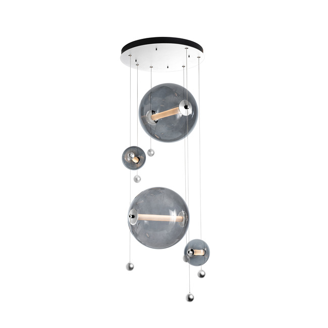 Abacus Round Multi Light Pendant by Hubbardton Forge