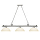 Cordon Linear Pendant with Dome Glass Shade