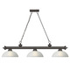 Cordon Linear Pendant with Dome Glass Shade