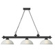 Cordon Linear Pendant with Dome Glass Shade