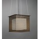 Clarus Square Shaded Geometric Cutout Pendant