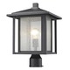 Aspen Outdoor Post Light with Round Fitter