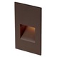 12V Vertical Scoop Rectangle Step / Wall Light Amber CCT