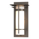 Banded Top Plate Small Outdoor Wall Sconce