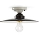 B&W Disc Ceiling Light Fixture