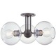 Margot 3 Light Semi Flush Ceiling Light