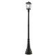 Beacon Outdoor Post Light with Round Post/Decorative Base