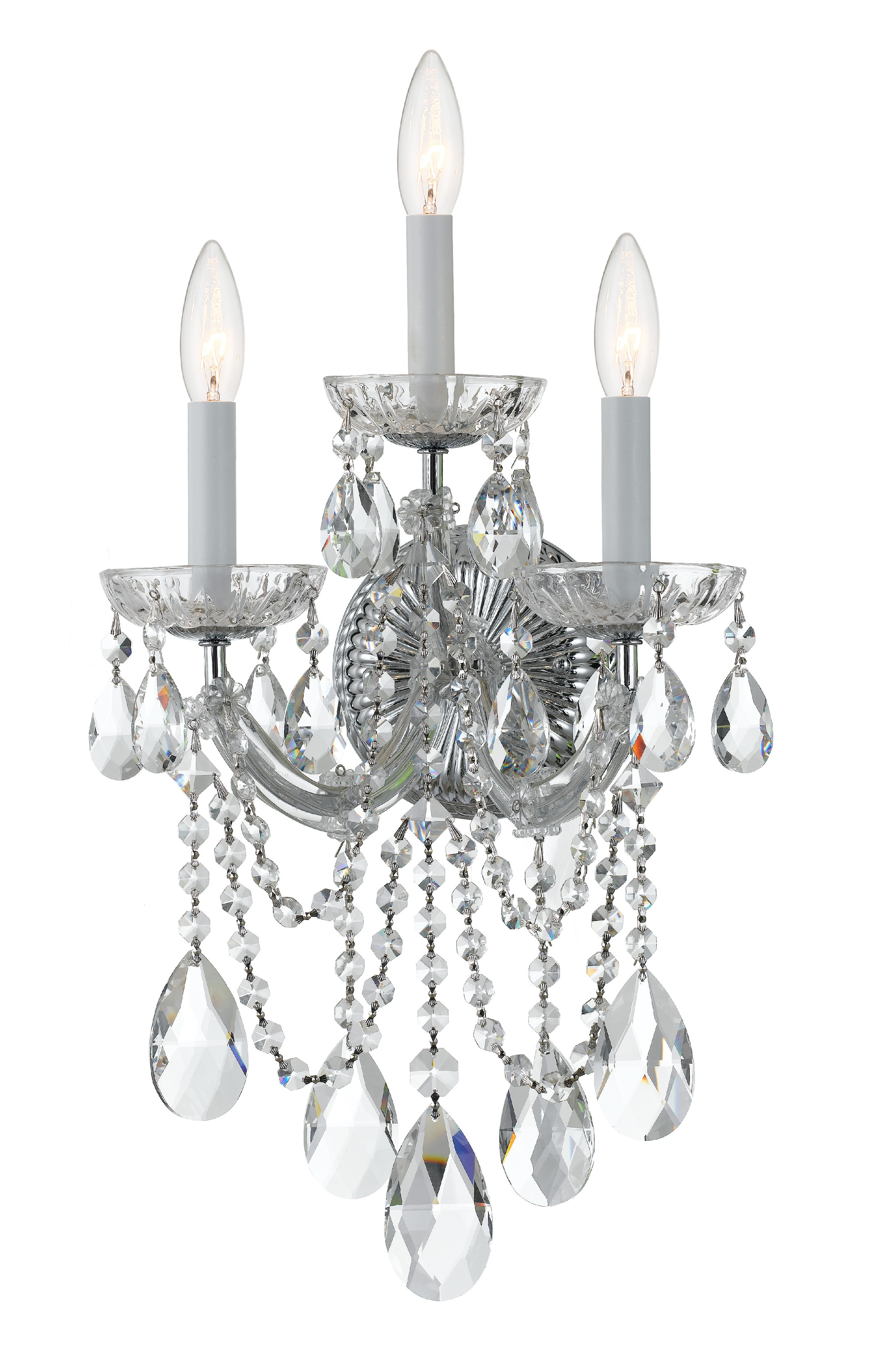 Maria Theresa Wall Sconce by Crystorama | 4423-CH-CL-MWP | CRY1057634