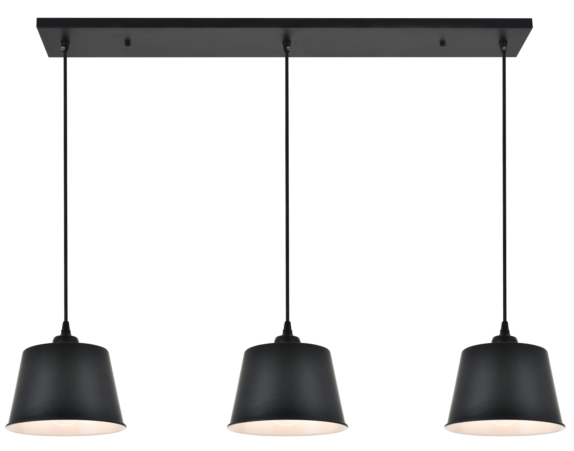 Nota Linear Multi Light Pendant by Elegant Lighting | LD4057D40BK |  ELG1057799