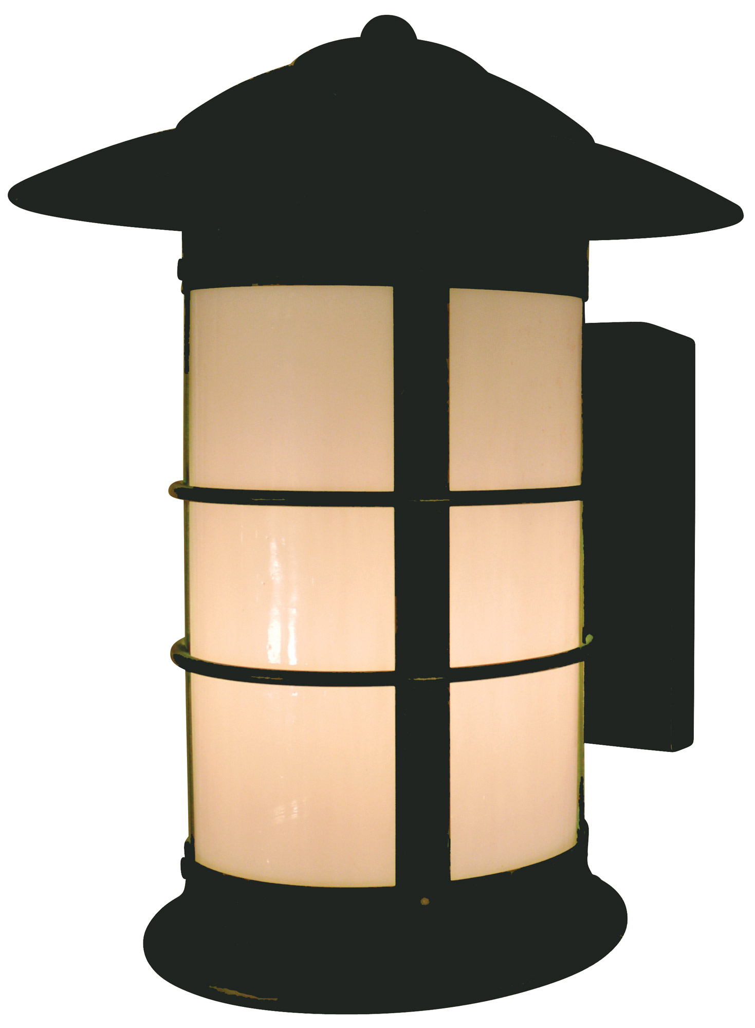 Newport Long Outdoor Wall Sconce by Arroyo Craftsman | NS-9LCS-BK |  ARR1070879